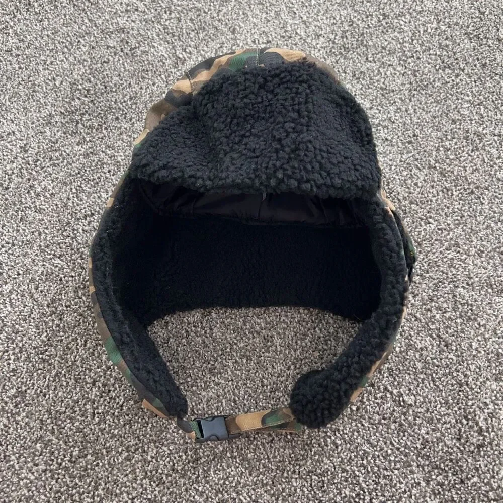 NWT boys camo trapper hat